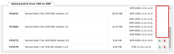 upload patch from CMS to SMP upload patch from CMS to SMP
