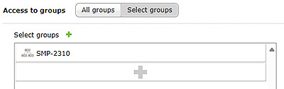 Select groups