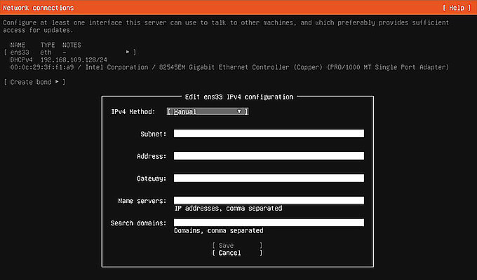 Configure the network3