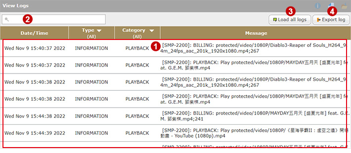 View Logs