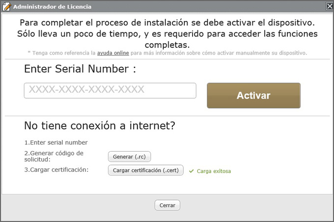 Manual Activation Successful Manual Activation Successful
